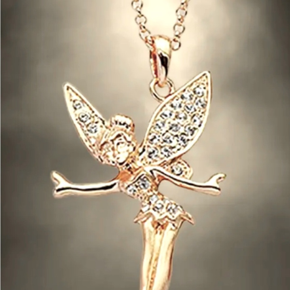 Tinkerbell Fairy Necklace Pendant NWT - Picture 1 of 4